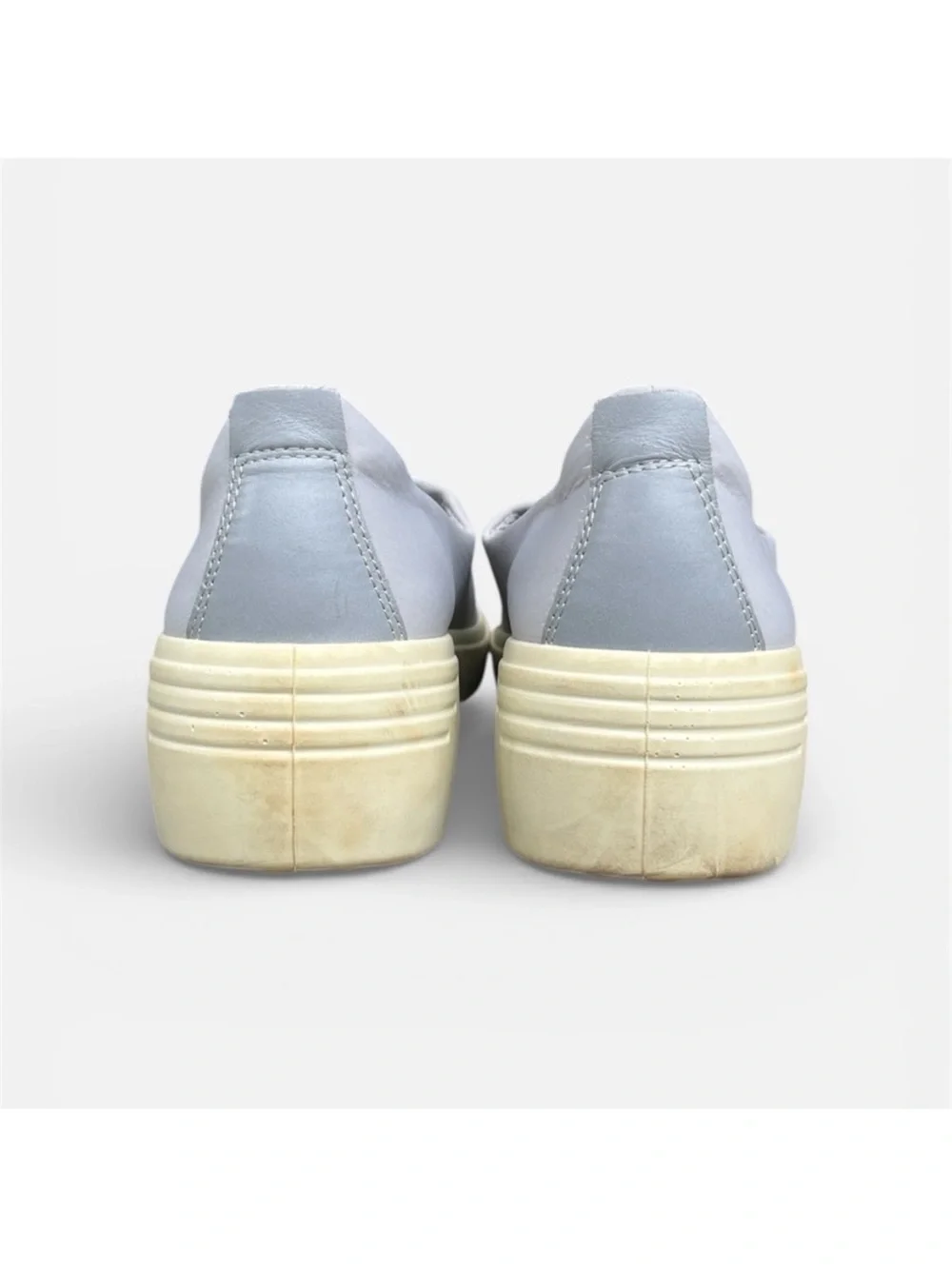 ECCO Soft 7 Wedge Slip-on Sneaker Silver Gray Women’s EU Sz 41; US 10-10.5